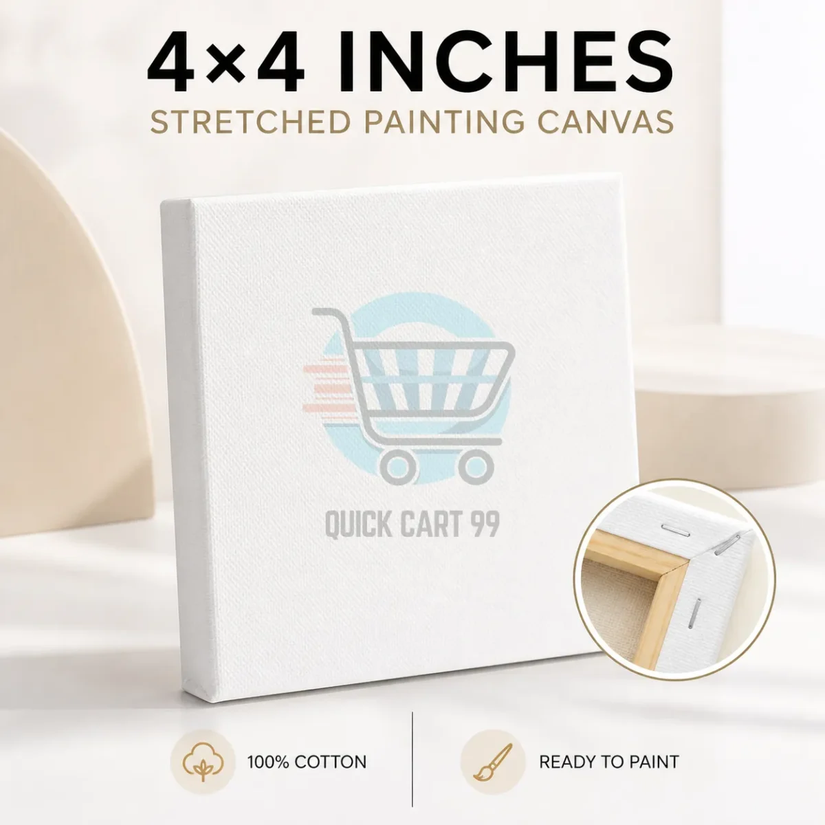 Mixed Size Painting Canvases pack of 5