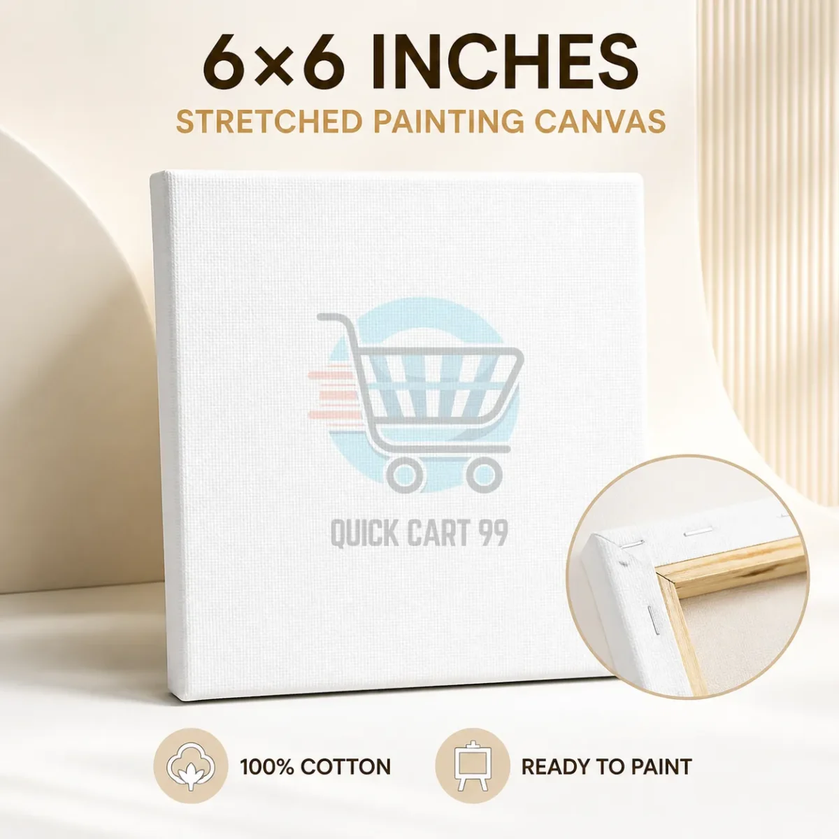 Mixed Size Painting Canvases pack of 5