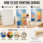 Mixed Size Painting Canvases pack of 5