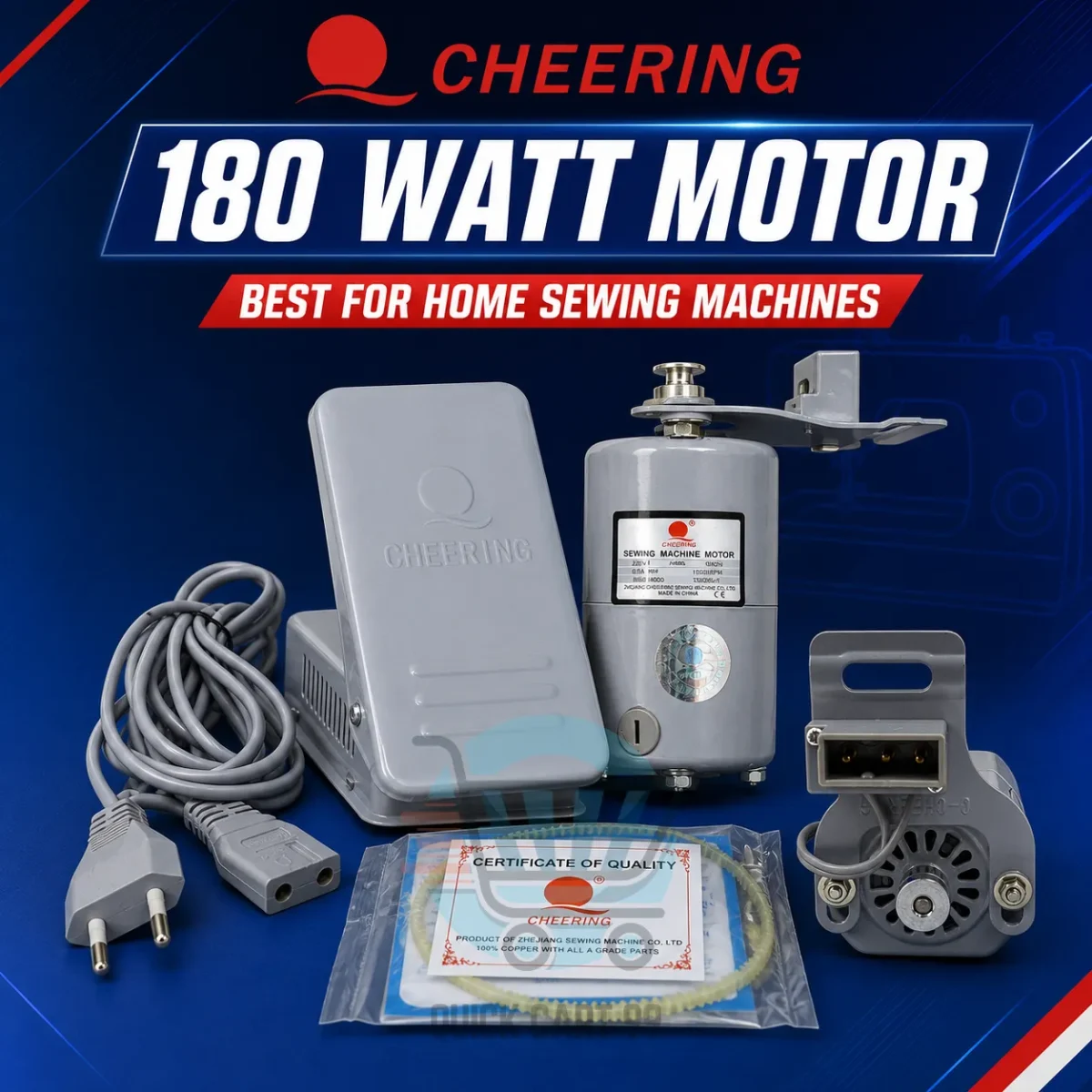 Q Cheering Sewing Machine Motor – 150W, 180W & 250W