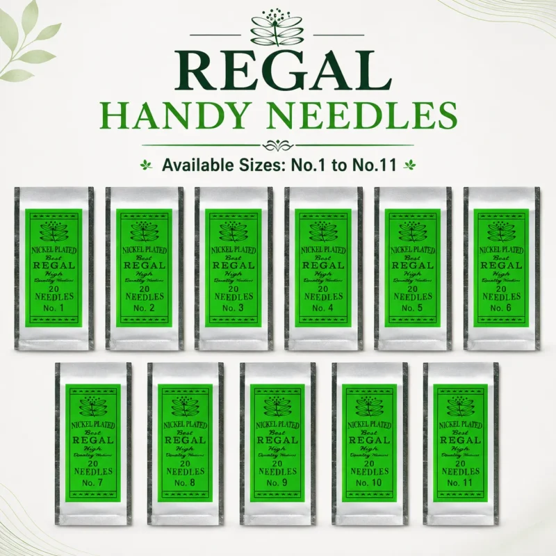Regal Handy Needles – Size Comparison Guide (No. 1 to No. 11)