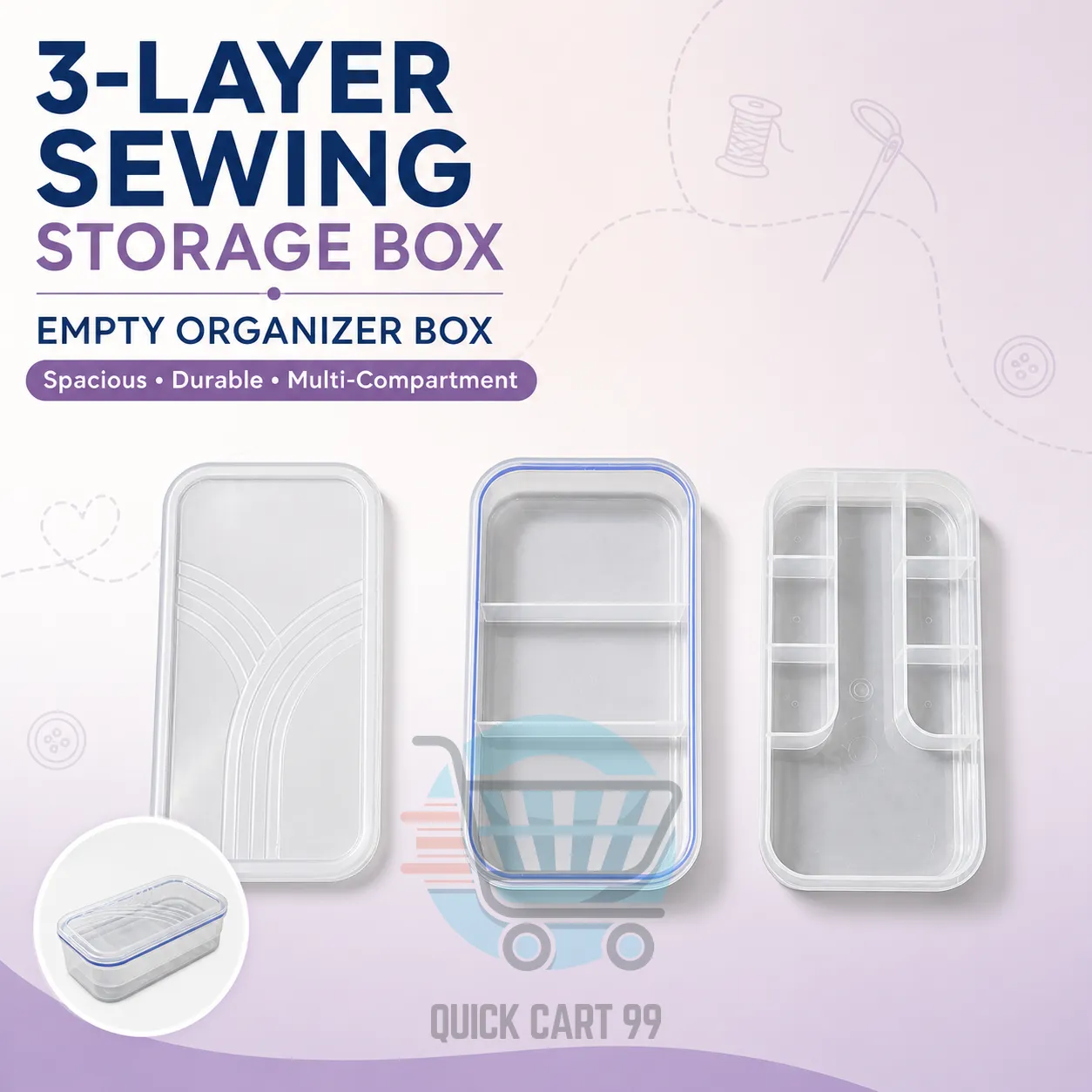 Storage Organizers Codex Image 19 Aug 2026, 13_52_38_{Num} 54-Piece Complete Sewing Kit with 3-Layer Multi-Compartment Storage Box