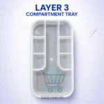 54-Piece Complete Sewing Kit with 3-Layer Multi-Compartment Storage Box