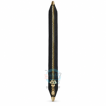 15 Inch Fancy Bag Zip with black tape and golden puller