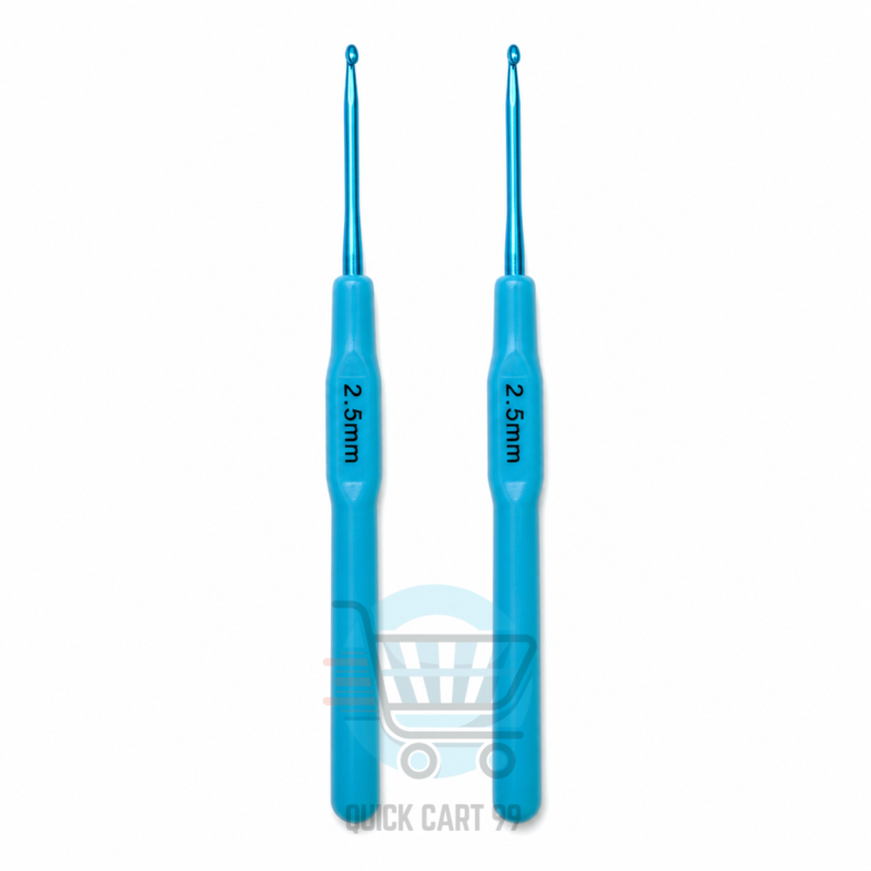 Plastic Handle Crochet Hook Set in assorted colours