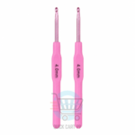 Plastic Handle Crochet Hook Set in assorted colours