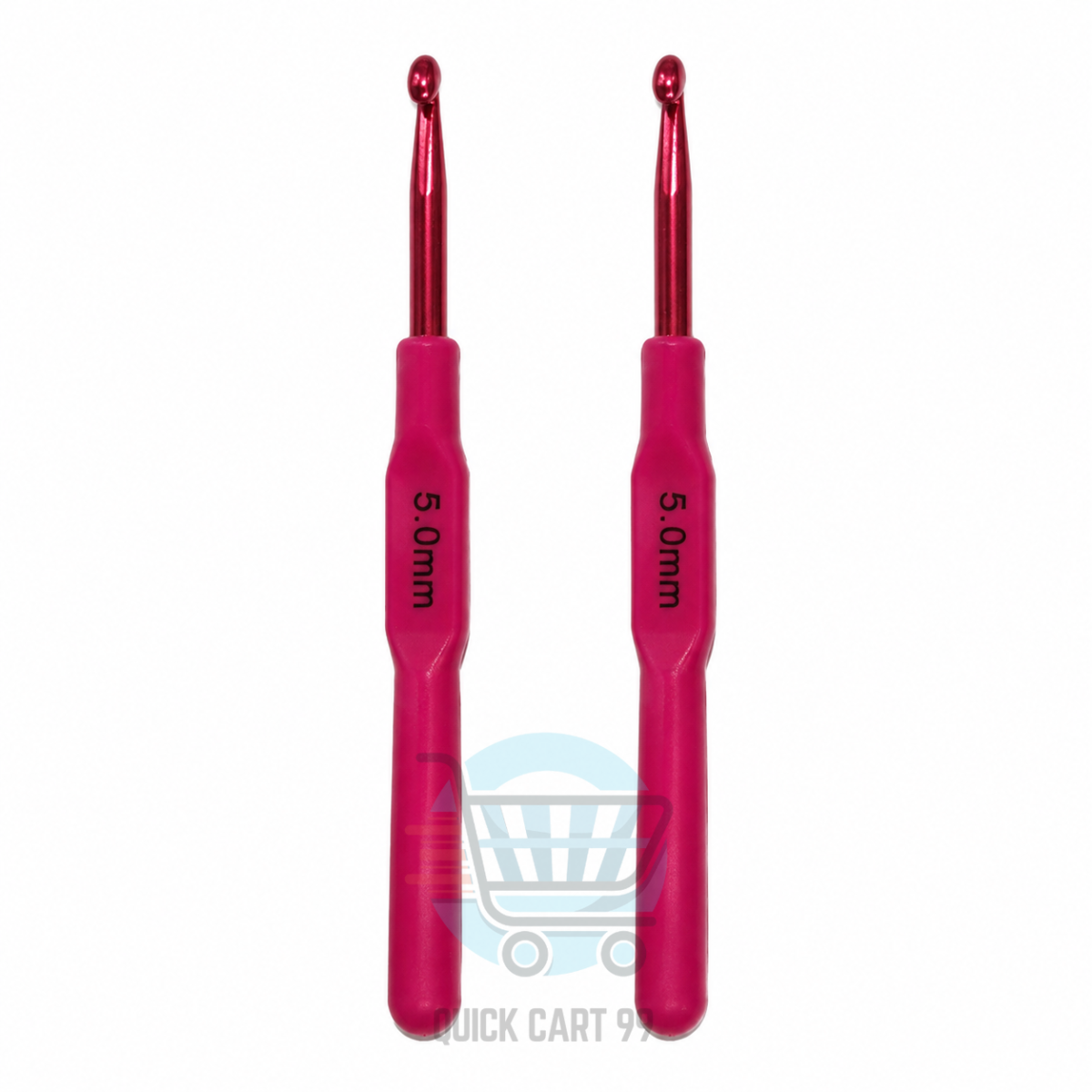 Plastic Handle Crochet Hook Set in assorted colours