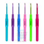 Plastic Handle Crochet Hook Set in assorted colours