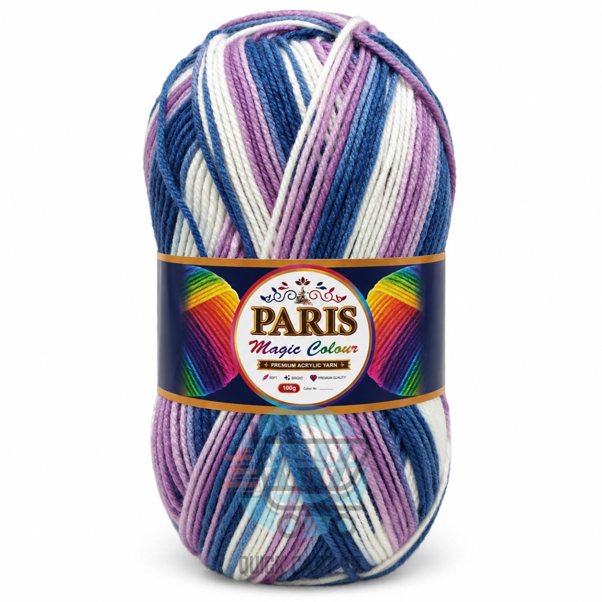 Paris Magic Colors Yarn multicolor acrylic DK ball