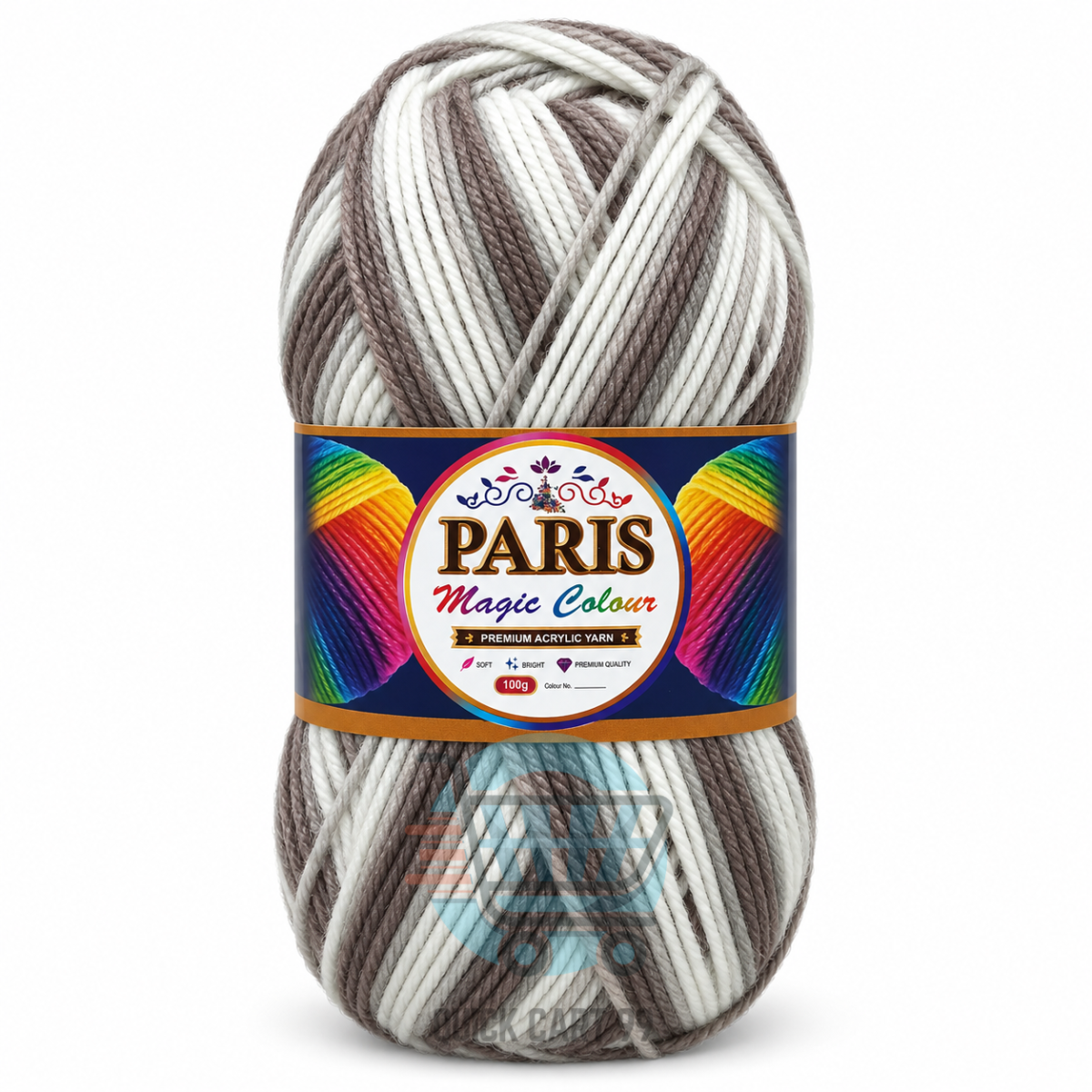 Paris Magic Colors Yarn multicolor acrylic DK ball