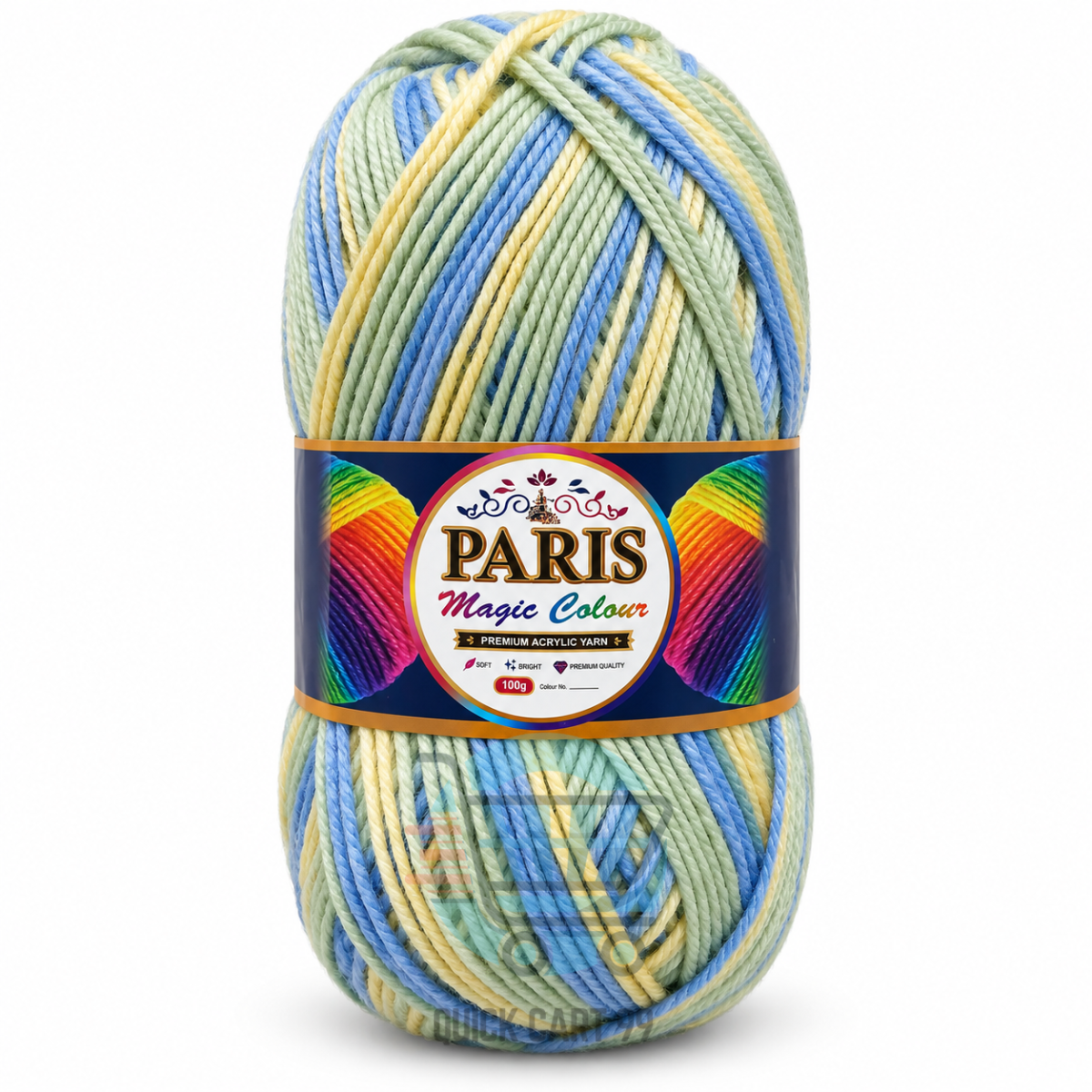 Paris Magic Colors Yarn multicolor acrylic DK ball