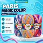 Paris Magic Colors Yarn multicolor acrylic DK ball