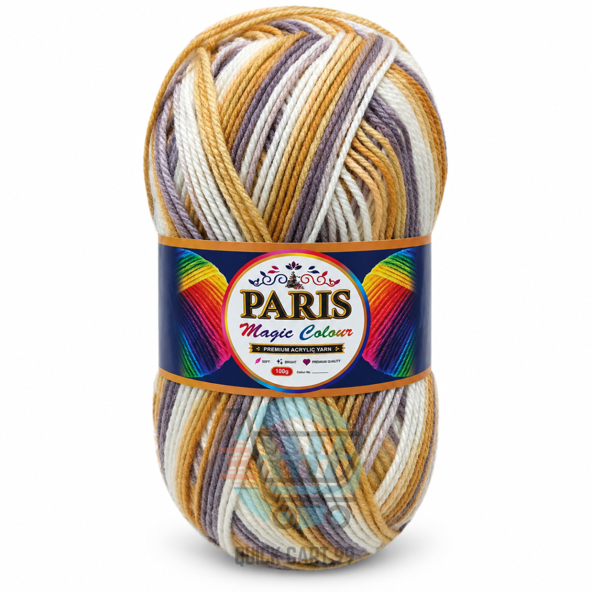 Paris Magic Colors Yarn multicolor acrylic DK ball