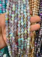 8mm Marble Crackle Beads – Assorted Colors for Jewelry