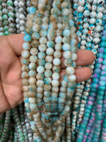 8mm Marble Crackle Beads – Assorted Colors for Jewelry