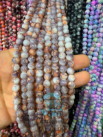8mm Marble Crackle Beads – Assorted Colors for Jewelry