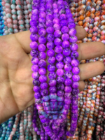8mm Marble Crackle Beads – Assorted Colors for Jewelry