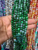 8mm Marble Crackle Beads – Assorted Colors for Jewelry
