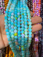 8mm Marble Crackle Beads – Assorted Colors for Jewelry