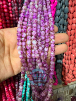 8mm Marble Crackle Beads – Assorted Colors for Jewelry