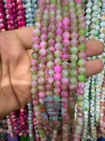 8mm Marble Crackle Beads – Assorted Colors for Jewelry