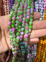 8mm Marble Crackle Beads – Assorted Colors for Jewelry