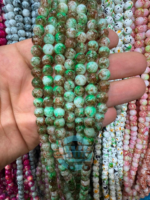 8mm Marble Crackle Beads – Assorted Colors for Jewelry