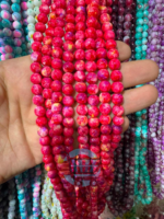8mm Marble Crackle Beads – Assorted Colors for Jewelry