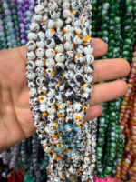 8mm Marble Crackle Beads – Assorted Colors for Jewelry