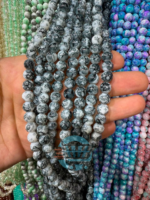 8mm Marble Crackle Beads – Assorted Colors for Jewelry
