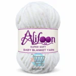 Alifoon Super Soft Baby Blanket Yarn in multiple colors for knitting and crochet