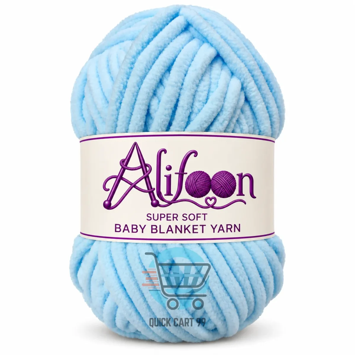 Alifoon Super Soft Baby Blanket Yarn in multiple colors for knitting and crochet