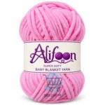 Alifoon Super Soft Baby Blanket Yarn in multiple colors for knitting and crochet
