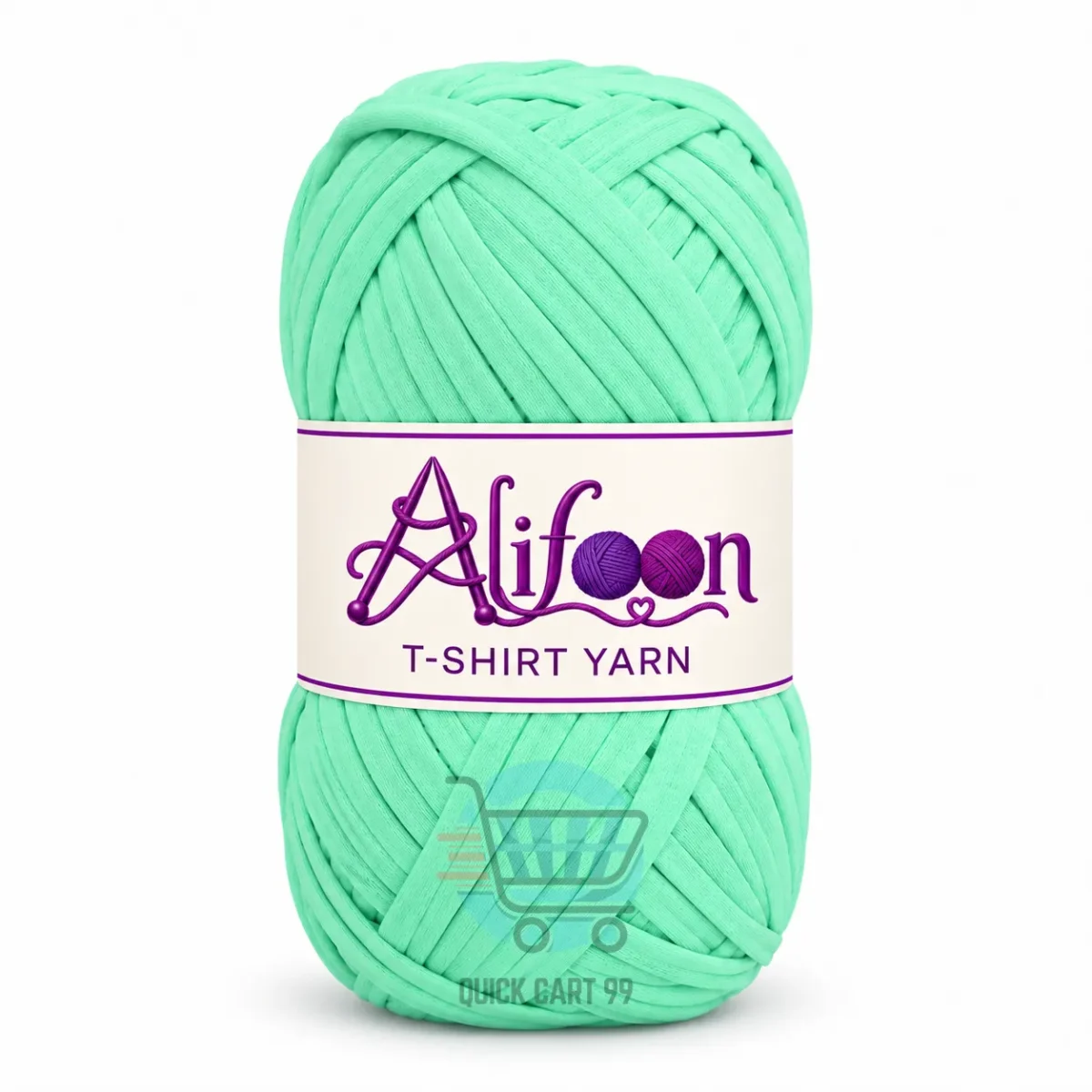 Alifoon T-Shirt Yarn for Home Decor in golden yellow, lime green and vivid hot pink
