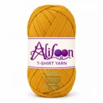 Alifoon T-Shirt Yarn for Home Decor in golden yellow, lime green and vivid hot pink