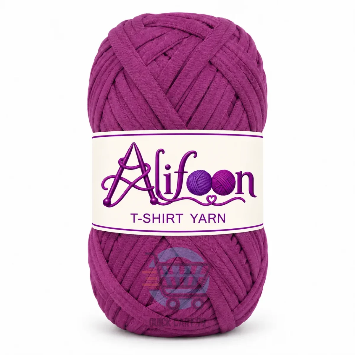 Alifoon T-Shirt Yarn for Home Decor in golden yellow, lime green and vivid hot pink