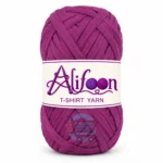 Alifoon T-Shirt Yarn for Home Decor in golden yellow, lime green and vivid hot pink