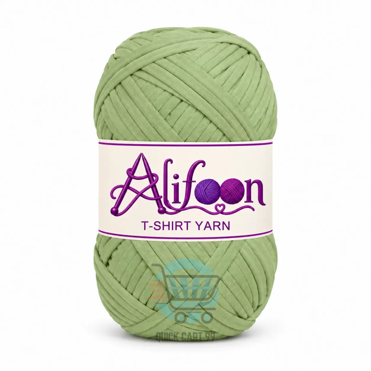 Alifoon T-Shirt Yarn for Home Decor in golden yellow, lime green and vivid hot pink