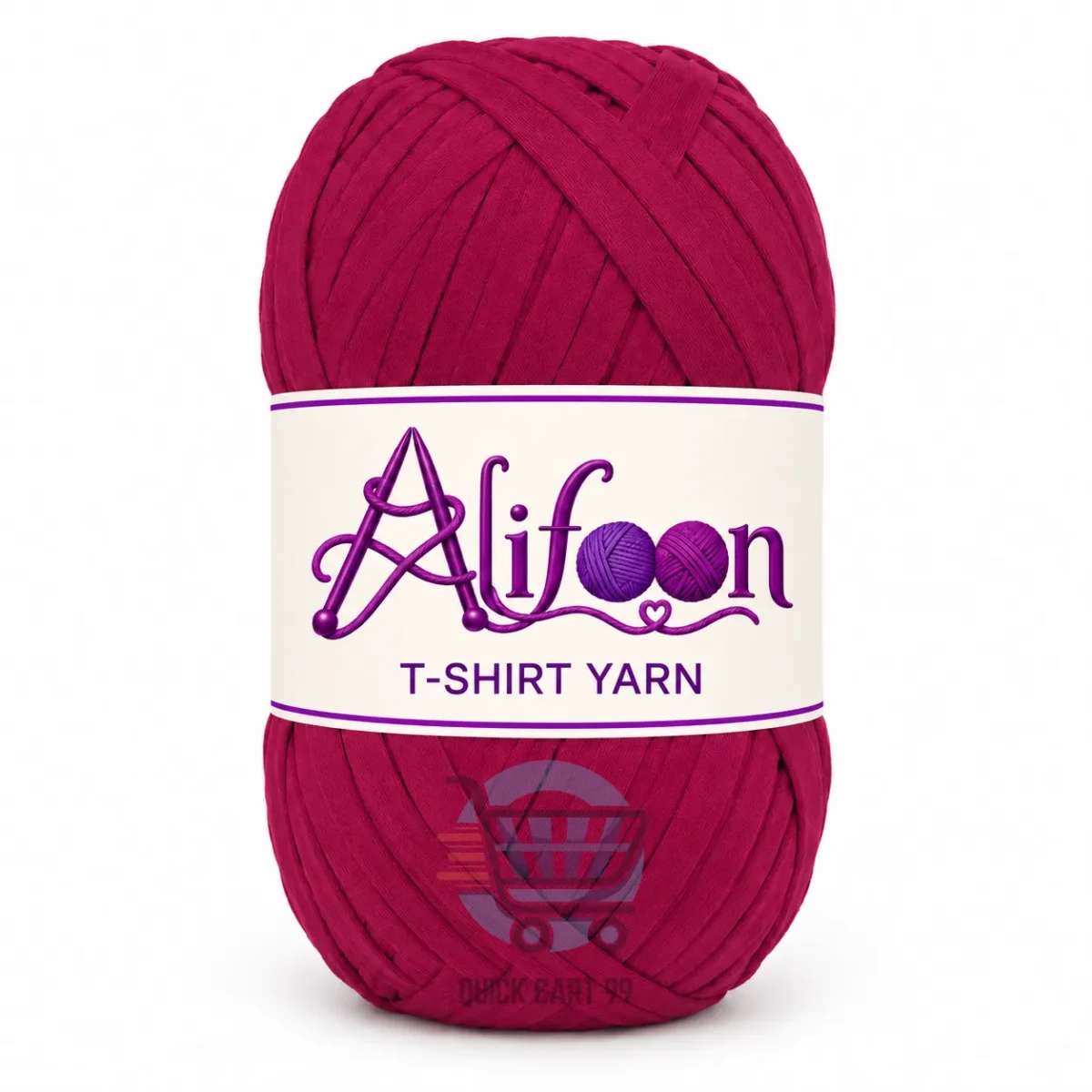Alifoon T-Shirt Yarn for Home Decor in golden yellow, lime green and vivid hot pink