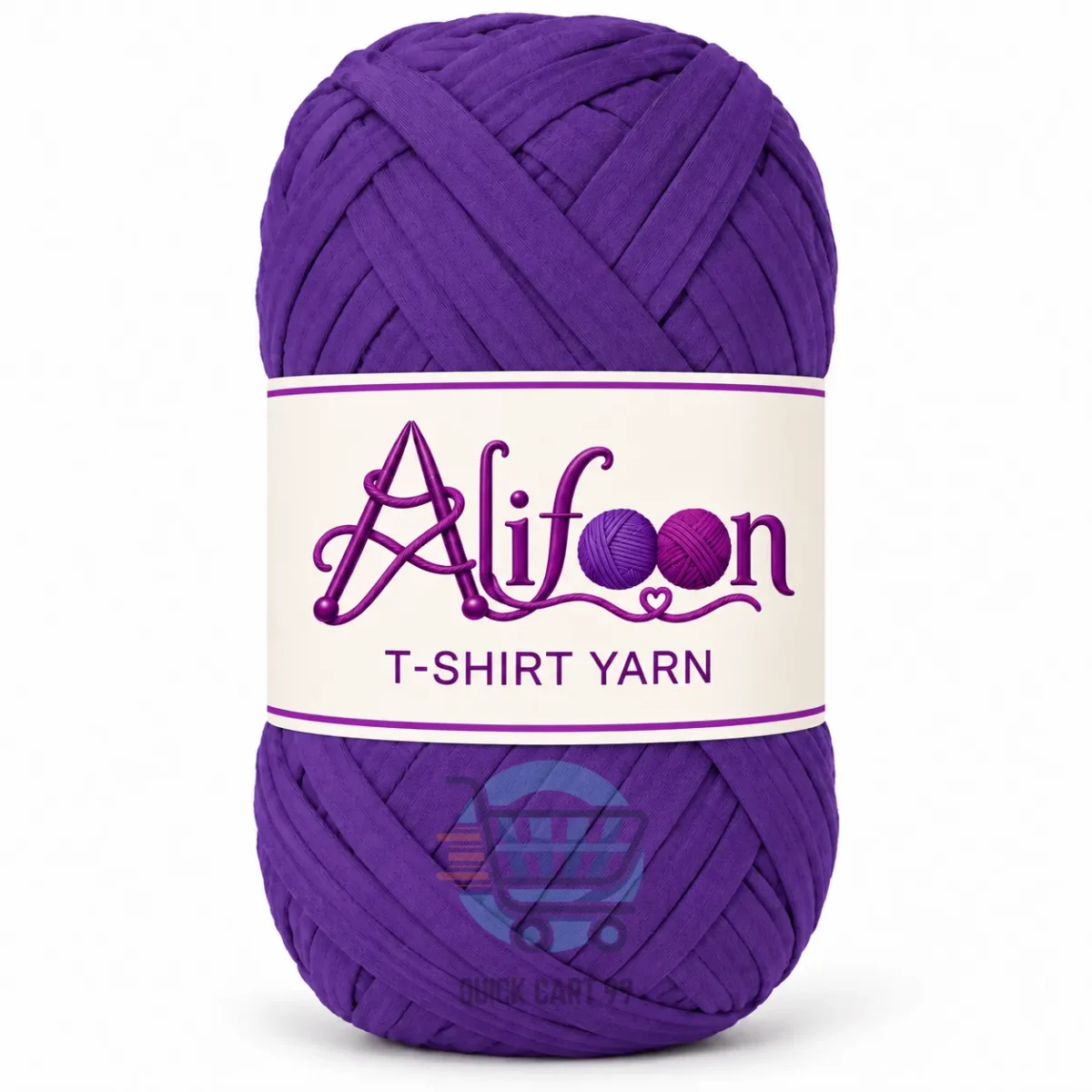 Alifoon T-Shirt Yarn for Home Decor in golden yellow, lime green and vivid hot pink