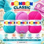 Bonbon Classic Acrylic Yarn 100g for knitting and crochet